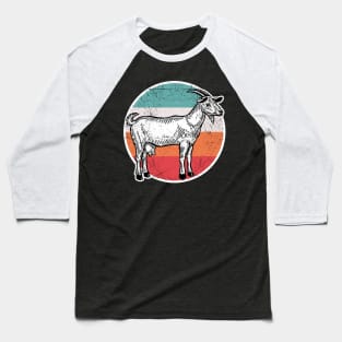 Vintage Retro Goat Baseball T-Shirt